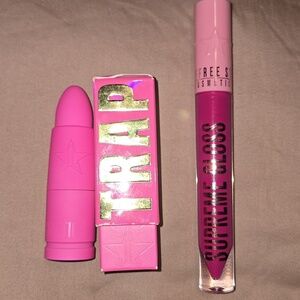 Jeffree Star-LOT- Velvet Trap 'Holy Fashion' AND Supreme Gloss 'Pink Gloss'